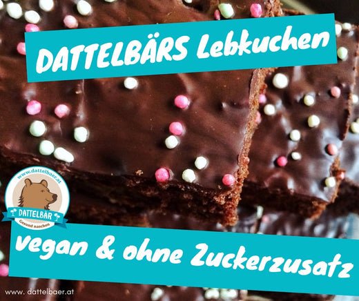 DATTELBÄR Lebkuchen - vegan - zuckerfrei - DATTELBAER