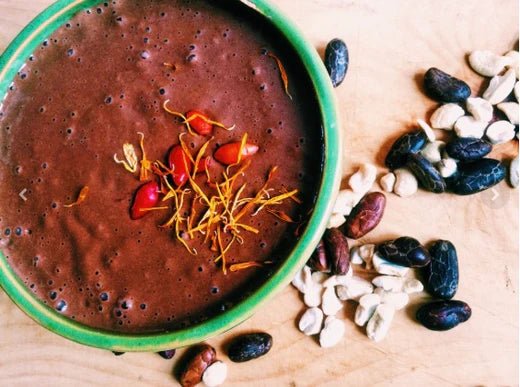 Kakao-Cashew-Dattel-Pudding VEGAN UND OHNE ZUCKER - DATTELBAER