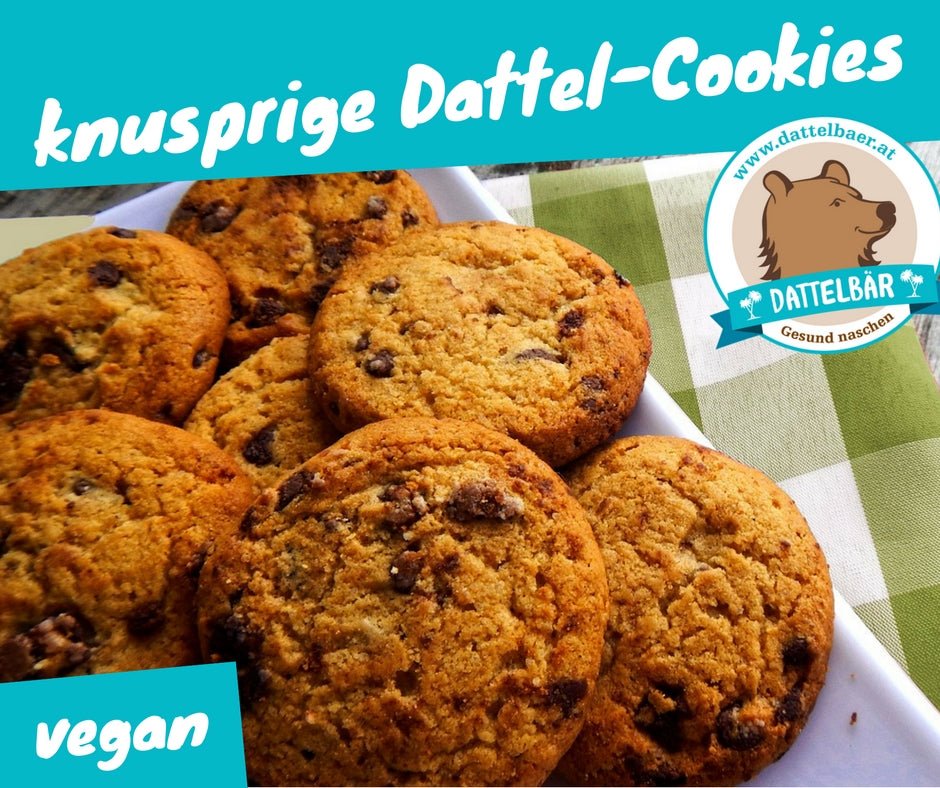 Knusprige Dattel Cookies - vegan – DATTELBAER Knusprige Dattel Cookies - vegan – DATTELBAER
