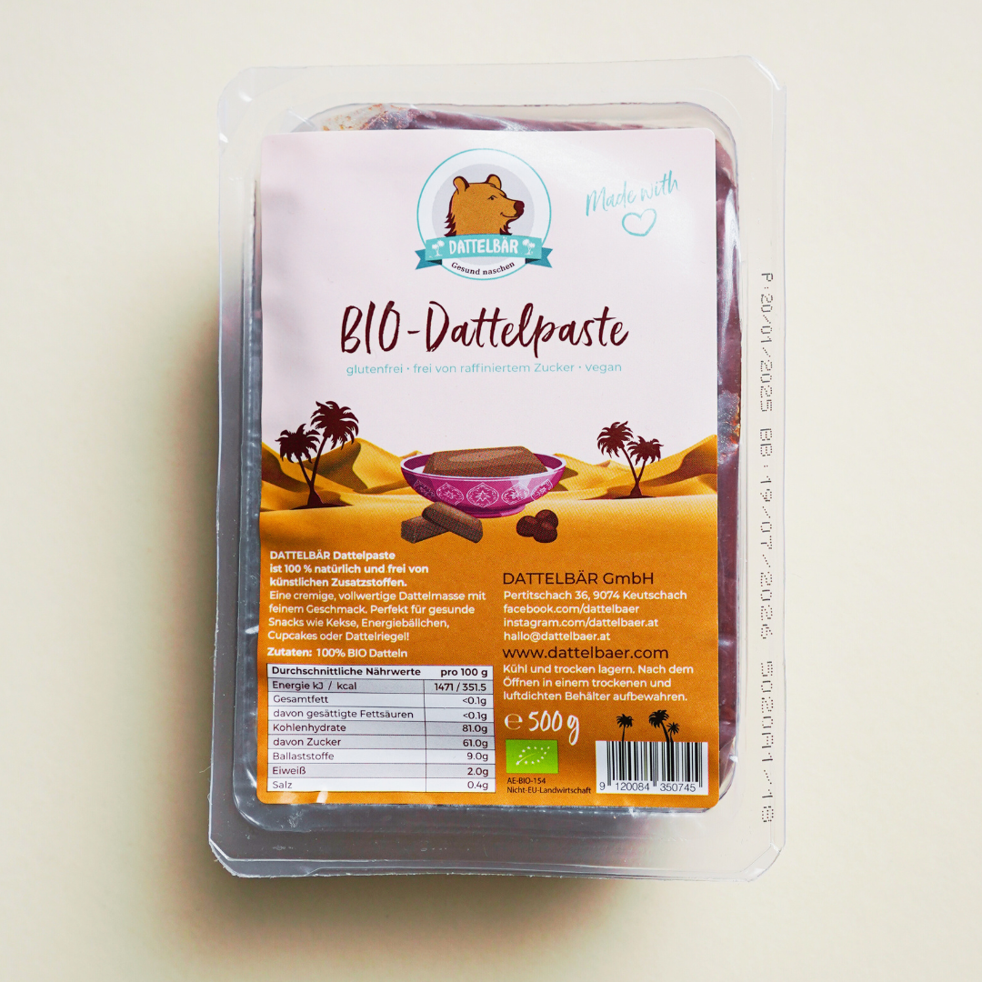 Bio Dattelpaste – 100 % natürlich, vegan, ohne Zusätze