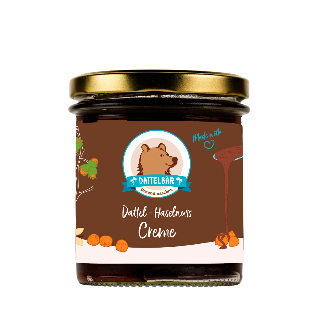 Bio Dattel Haselnuss Creme Dattelbär Frühstück