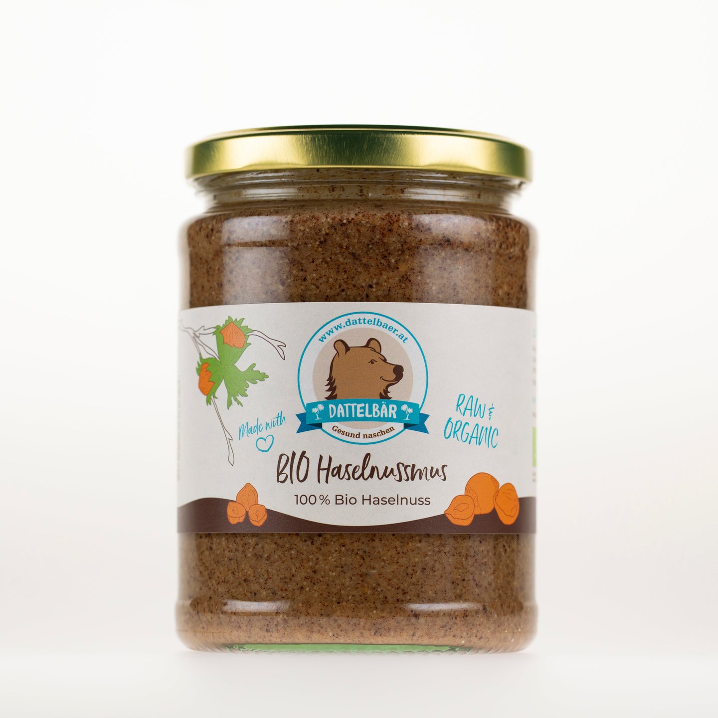 BIO Haselnussmus roh – 100% Nuss, ohne Zusätze - DATTELBAER