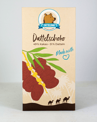 Dattel - Schokolade BIO - 49% Kakao, süß 70g Tafel - DATTELBAER
