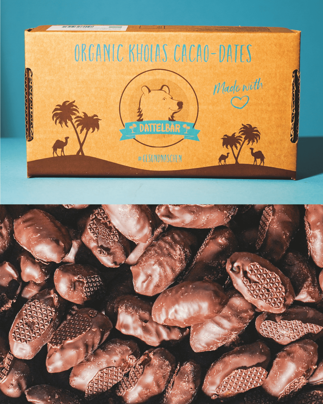 Schokolade Datteln BIO – Kholas Datteln mit 100% Kakao - DATTELBAER